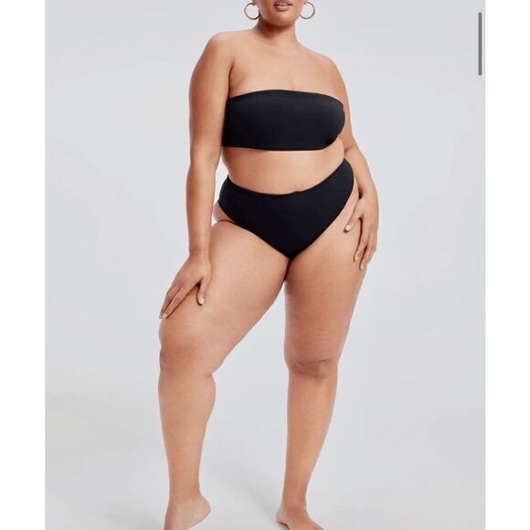 Good American Women’s Sculpt Band Bikini Top Black - Picture 4 of 10